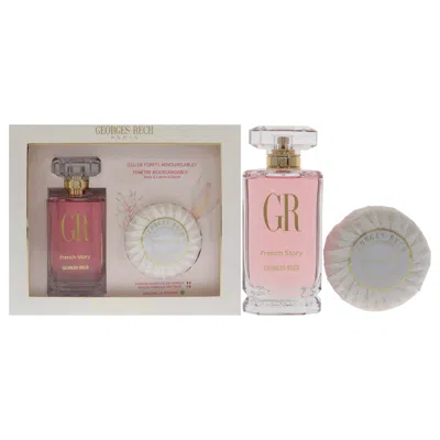Georges Rech French Story For Women 2 Pc Gift Set 3.3 oz Edp Spray, 3.5oz Soap
