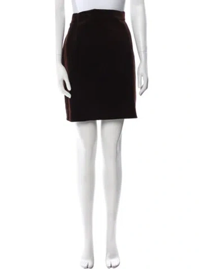 Pre-owned Georges Rech Mini Skirt In Brown