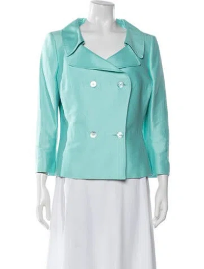 Pre-owned Georges Rech Silk Blazer In Blue
