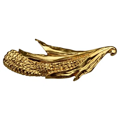 Pre-owned Georges Rech Vintage  Corn Novelty Brooch In Multi