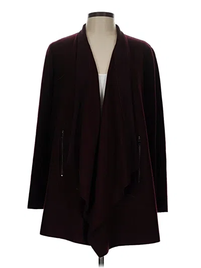 Pre-owned Georges Rech Wool Cardigan Sweater In Burgundy