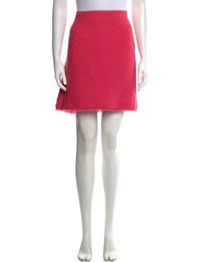 Pre-owned Georges Rech Wool Knee-length Skirt In Pink