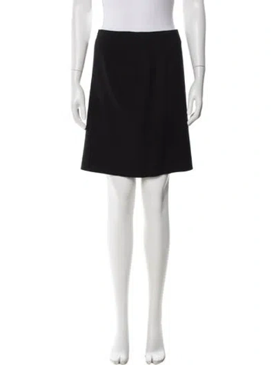 Pre-owned Georges Rech Wool Mini Skirt In Black