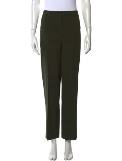 Pre-owned Georges Rech Wool Straight Leg Pants In Green