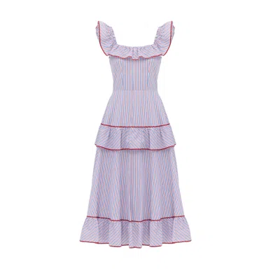 Georgette Women's Azure Breeze Dress In Brown