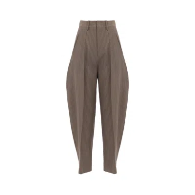 Georgette Women's Neutrals Sandstone  Tailored Trousers