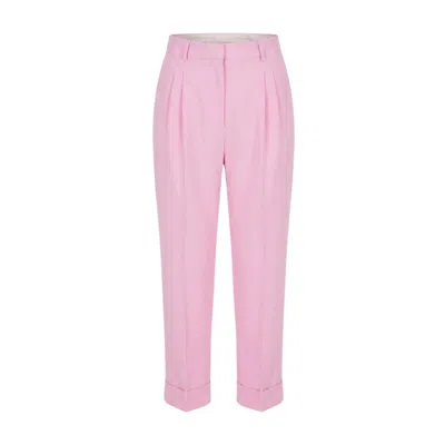 Georgette Women's Peony Pink Tailored Trousers
