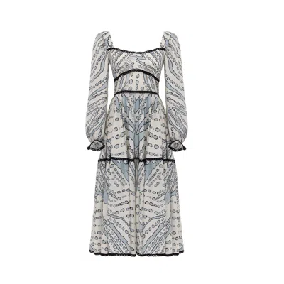 Georgette Women's Soft Waves Midi Dress In Neutral