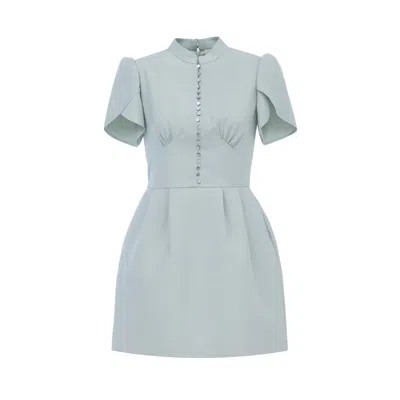 Georgette Women's Timeless Green Mini Dress In Neutral