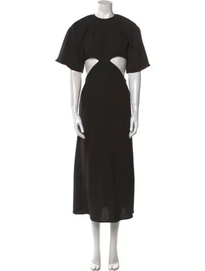 Pre-owned Georgia Alice Crew Neck Long Dress In Black