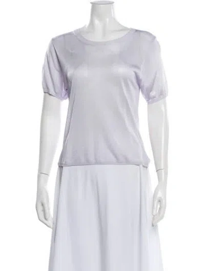 Pre-owned Georgia Alice Crew Neck Short Sleeve Top In White