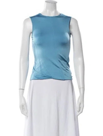 Pre-owned Georgia Alice Crew Neck Sleeveless Top In Blue