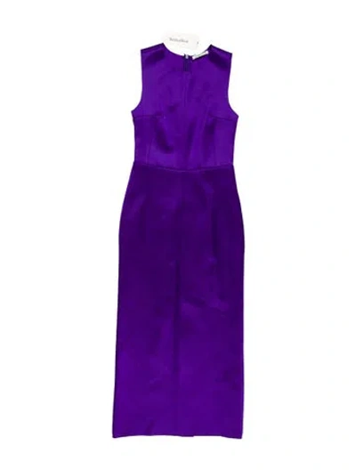 Pre-owned Georgia Alice Mock Neck Long Dress In Purple