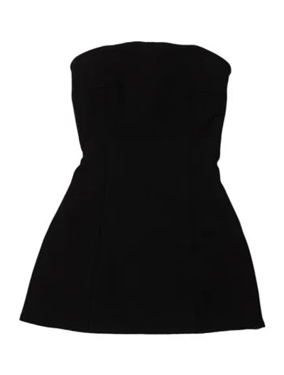 Pre-owned Georgia Alice Strapless Mini Dress In Black