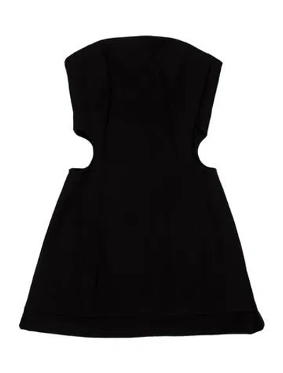 Pre-owned Georgia Alice Strapless Mini Dress In Black
