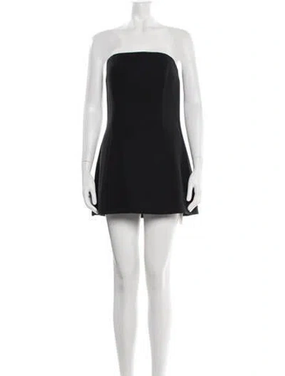 Pre-owned Georgia Alice Strapless Mini Dress In Black