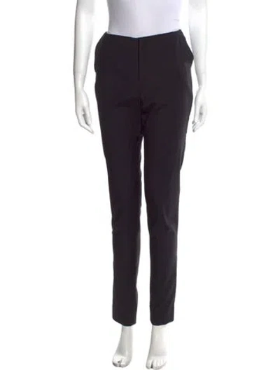 Pre-owned Georgia Alice Virgin Wool Straight Leg Pants In Black