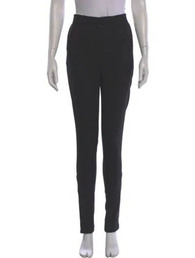 Pre-owned Georgia Alice Wool Straight Leg Pants In Black