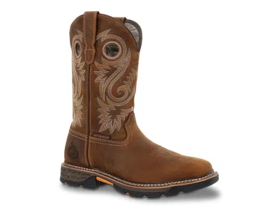Georgia Boot Carbotec Flx Waterproof Western Work Boot In Brown