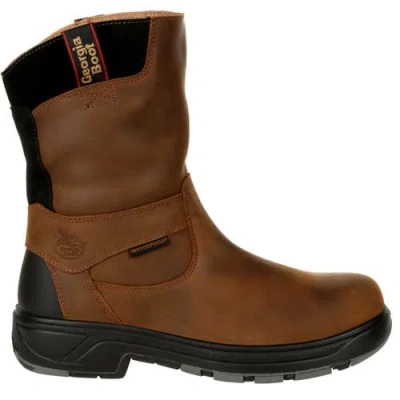 Georgia Boot Composite Toe Work Boots In Animal Print