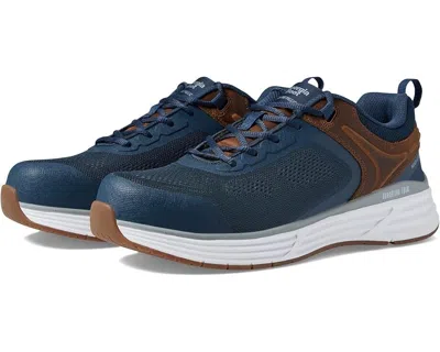 Georgia Boot Durablend Gb0584za Sneakers Mens 7.5 Navy Leather Work Shoes Khd306