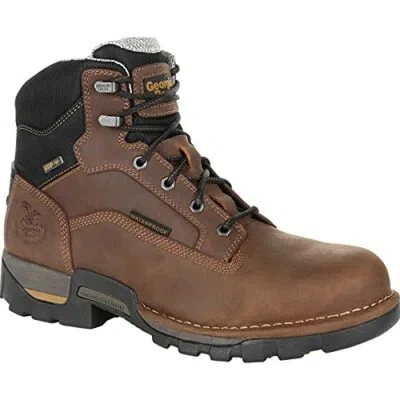 Pre-owned Georgia Boot Eagle One Steel Toe Waterproof Work Boot Color Brown