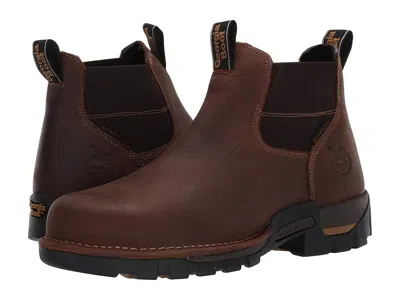 Georgia Boot Eagle One Waterproof Chelsea Soft Toe In Brown