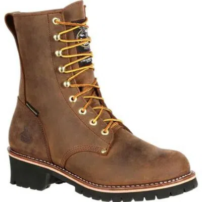 Georgia Boot Georgia Gb00065 Work Boot Men's 8 Brown Steel Toe Insulated Logger Boots Eee3596 (brown,8)