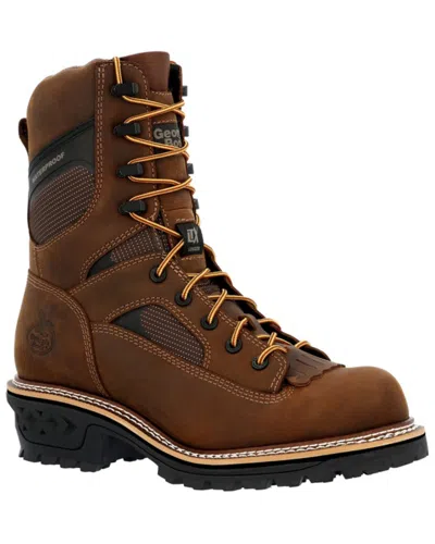 Pre-owned Georgia Boot Georgia Men's Ltx Logger Waterproof Work Boot - Soft Toe - Gb00616 In Brown