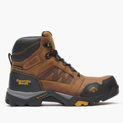 Georgia Boot Men's Amplitude Composite Toe Waterproof Boot - Medium In Trail Crazy Horse In Multi