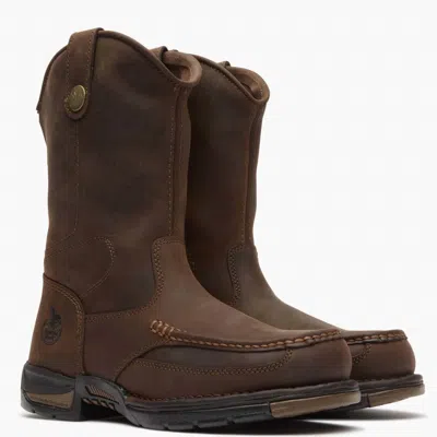 Georgia Boot Men's Athens Pull On Work Boot - Wide In Dark Brown