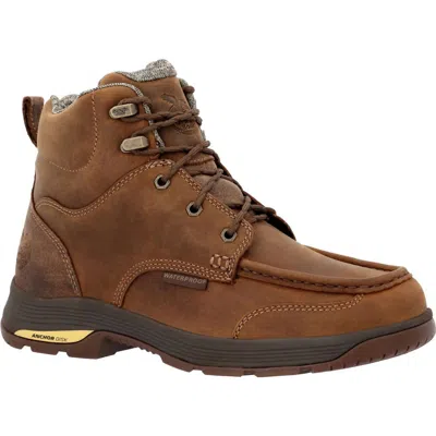 Georgia Boot Men's Athens Superlyte 6" Waterproof Work Boot - Medium Width In Brown