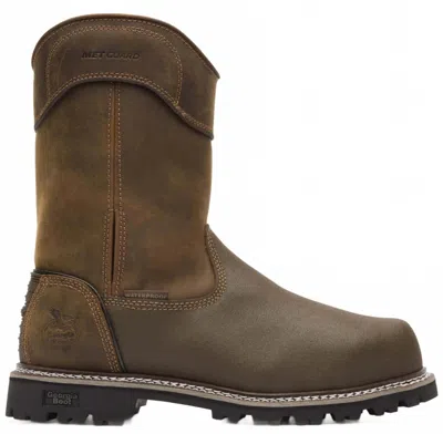 Georgia Boot Men's Brute Met Guard Composite Toe Waterproof Pull-on Boot In Brown In Multi