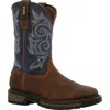 Georgia Boot Men's Carbo-tec Lt Waterproof Pull On Boot - Medium Width In Brown/blue In Brown