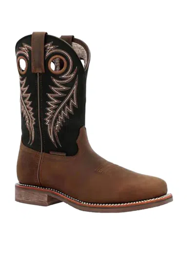 Georgia Boot Men's Carbo-tec Elite Waterproof Western Work Boots In Brown