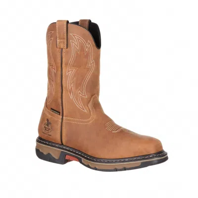 Georgia Boot Men's Carbo-tec Waterproof Composite Toe Work Boot In Brown In Multi