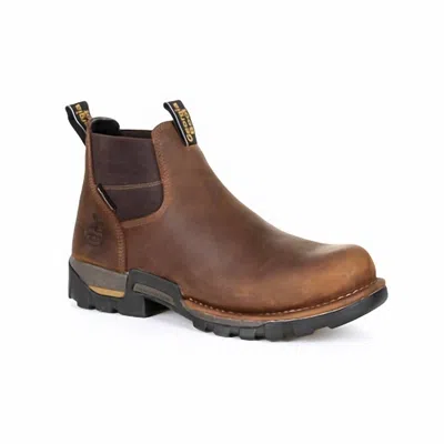 Georgia Boot Men's Eagle One Safety Toe Chelsea Boot In Brown