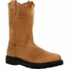 Georgia Boot Men's Farm And Ranch Wellington Boot In Brown In Brown