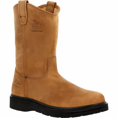 Georgia Boot Men's Farm And Ranch Wellington Boot In Brown