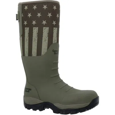Georgia Boot Men's Gbr Rubber Pull-on Work Boot In Dark Green