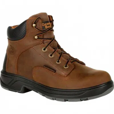 Georgia Boot Men's  Flxpoint Waterproof Work Boot In Brown In Animal Print
