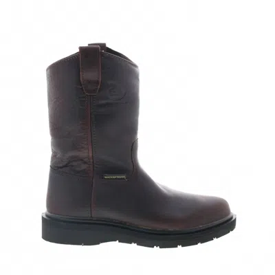 GEORGIA BOOT MEN'S SUSPENSION WEDGE WATERPROOF WORK & SAFETY BOOTS - MEDIUM IN BROWN