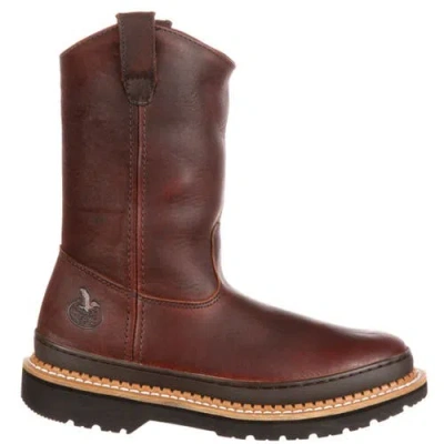 Georgia Boot Padded Pullon Work Boot In Gold