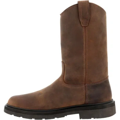 Georgia Boot Waterproof Suspension System Wellington Work Boot In Brown