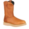 Georgia Boot Wedge Steel Toe Pull On Work Boot In Brown