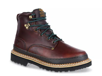 Georgia Boot Wide Width Giant Steel Toe Work Boot In Brown