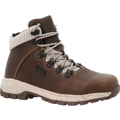 Georgia Boot Women's Alloy-toe Eagle Waterproof Work Boot In Brown
