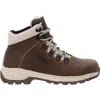 Georgia Boot Women's Eagle Trail Alloy Toe Waterproof Hiker Boot - Wide Width In Brown In Brown