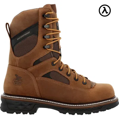 Pre-owned Georgia Boots Georgia Boot Ltx Logger 9" Composite Toe Waterproof Work Boots Gb00669 - In Brown