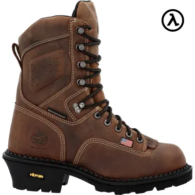 Pre-owned Georgia Boots Georgia Boot Usa Logger Composite Toe Waterproof Work Boots Gb00540 - All Sizes In Brown